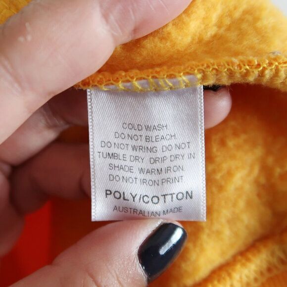 Holiday by Emma Mulholland "Holiday is for Lovers" Yellow Sweatshirt - Size S - Picture 8 of 8